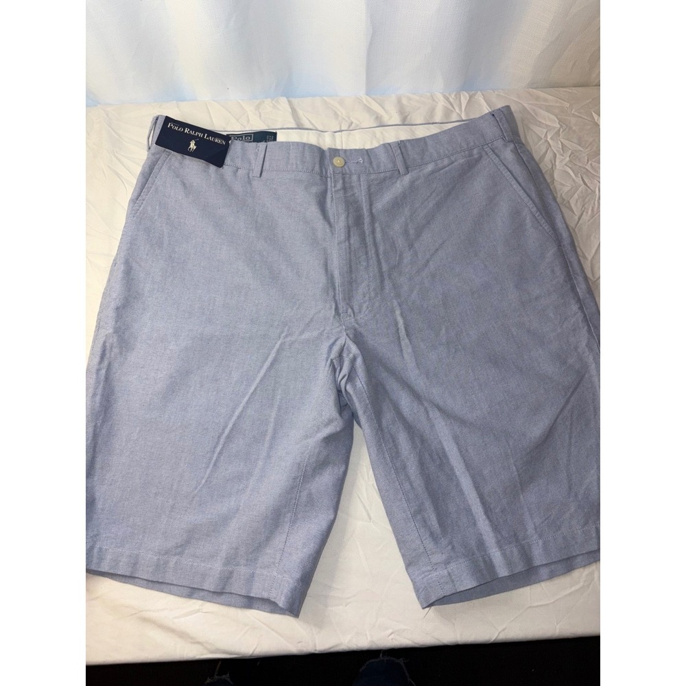 Polo Ralph Lauren Preston Shorts Mens 38 Blue Oxford Cotton Classic Fit NWT